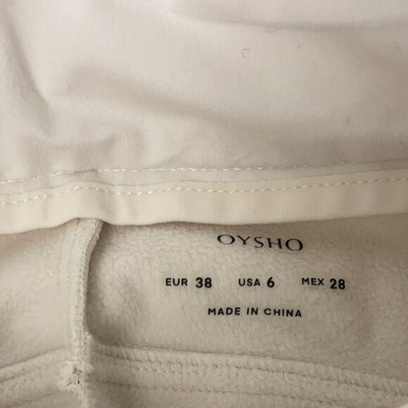 Oysho Womens Ski Snow PantsEU 38 US 6 Cream Flare Fit Stretch 0375/626 NWT - Picture 6 of 15